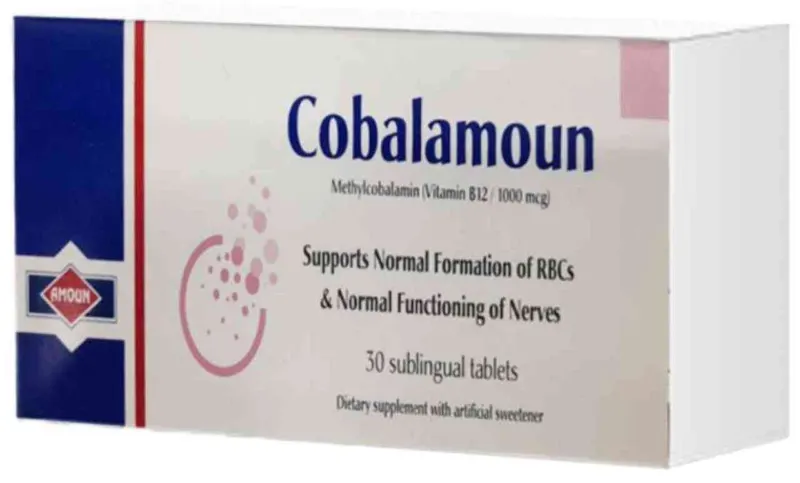 COBALAMOUN 1000 MCG 30 SUBLINGUAL TABS.