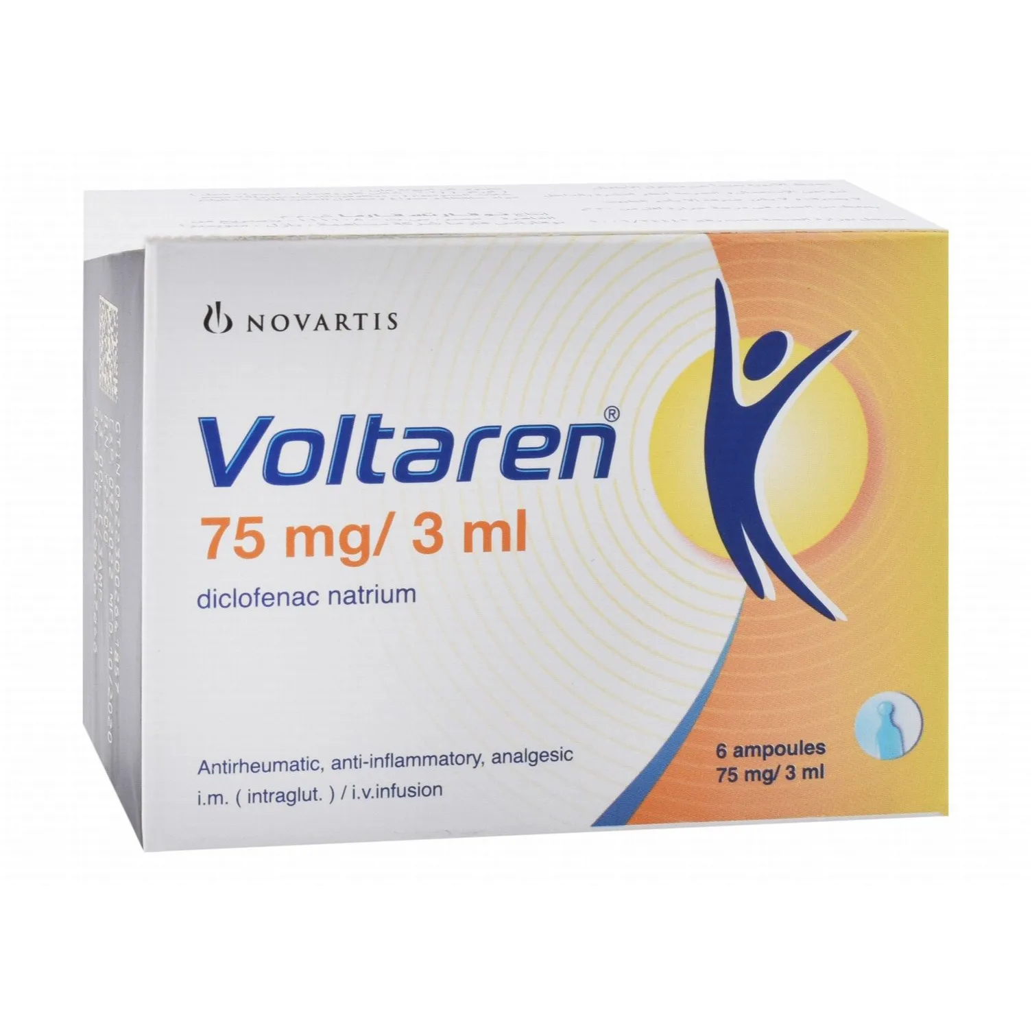 فولتارين 75مجم/3مل 6 أمبولات حقن
