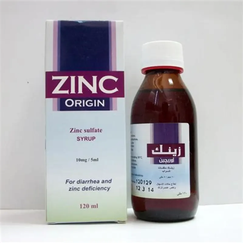 زنك اوريجين 0.2جم/100مل شراب 120 مل